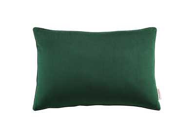 Image for Green Enhance 24" Lumbar Performance Velvet Throw Pillow