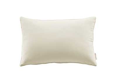 Image for Ivory Enhance 24" Lumbar Performance Velvet Throw Pillow