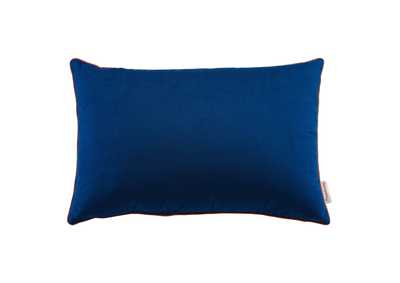 Image for Navy Blossom Accentuate 24" Lumbar Performance Velvet Throw Pillow