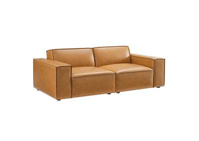 Image for Tan Restore Vegan Leather Loveseat