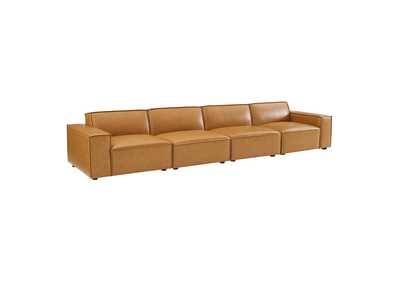 Image for Tan Restore Vegan Leather 4-Piece Sofa