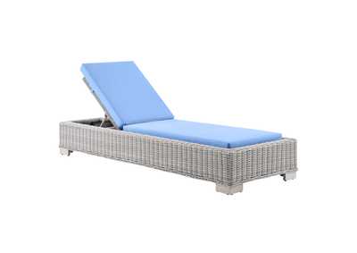 Image for Conway Outdoor Patio Wicker Rattan Chaise Lounge