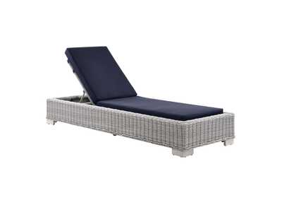 Image for Conway Outdoor Patio Wicker Rattan Chaise Lounge