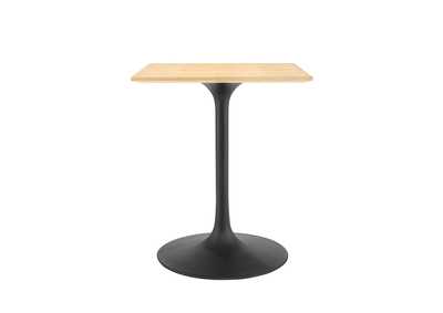 Image for Black Natural Lippa 24" Wood Square Dining Table