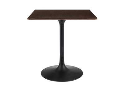 Image for Black Cherry Walnut Lippa 28" Wood Square Dining Table