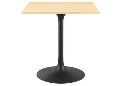 Image for Black Natural Lippa 28" Wood Square Dining Table