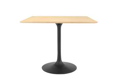 Image for Black Natural Lippa 36" Wood Square Dining Table