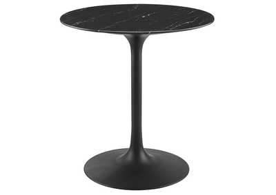 Image for Black Black Lippa 28" Artificial Marble Dining Table