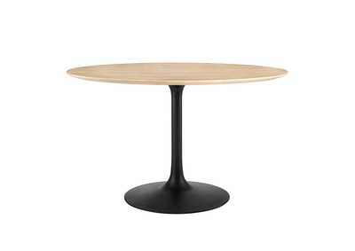 Image for Black Natural Lippa 47" Wood Dining Table