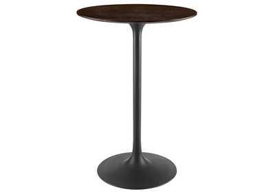 Image for Black Cherry Walnut Lippa 28" Wood Bar Table