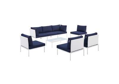 Image for White Navy Harmony 8-Piece  Sunbrella