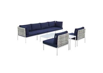 Image for Taupe Navy Harmony 8-Piece  Sunbrella