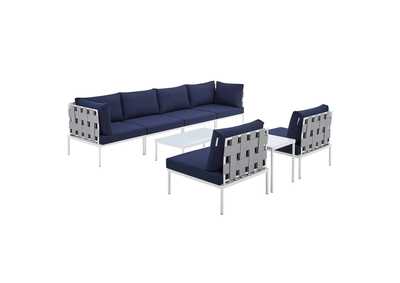 Image for Gray Navy Harmony 8-Piece  Sunbrella