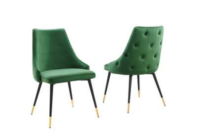 Image for Emerald Adorn Dining Side Chair Performance Velvet [Set of 2]