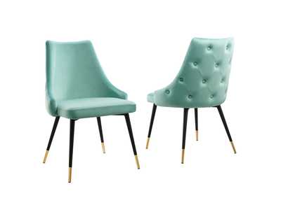 Image for Mint Adorn Dining Side Chair Performance Velvet [Set of 2]