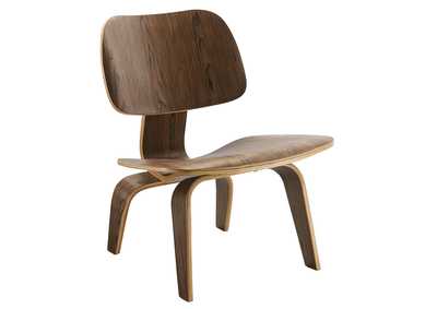Image for Walnut Fathom Wood Lounge Chair