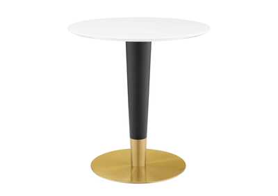 Image for Gold White Zinque 28" Dining Table