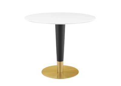 Image for Gold White Zinque 36" Dining Table