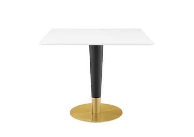 Image for Gold White Zinque 36" Square Dining Table
