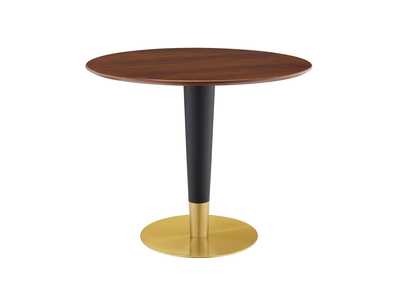 Image for Gold Walnut Zinque 36" Dining Table