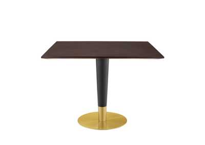 Image for Gold Cherry Walnut Zinque 40" Square Dining Table