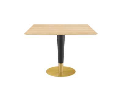 Image for Gold Natural Zinque 40" Square Dining Table