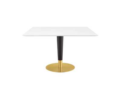Image for Gold White Zinque 47" Square Dining Table