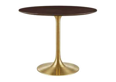 Image for Gold Cherry Walnut Lippa 36" Wood Dining Table