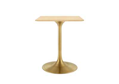 Image for Gold Natural Lippa 24" Square Wood Dining Table
