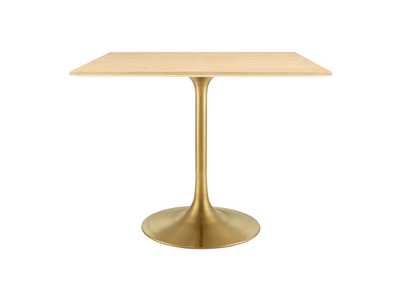 Image for Gold Natural Lippa 36" Square Wood Dining Table
