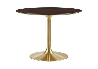 Image for Gold Cherry Walnut Lippa 40" Wood Dining Table