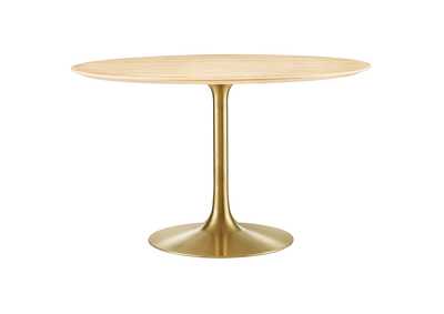 Image for Gold Natural Lippa 47" Wood Dining Table