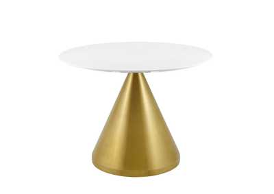 Image for Gold White Tupelo 40" Dining Table