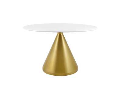 Image for Gold White Tupelo 48" Oval Dining Table