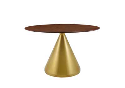 Image for Gold Walnut Tupelo 48" Oval Dining Table
