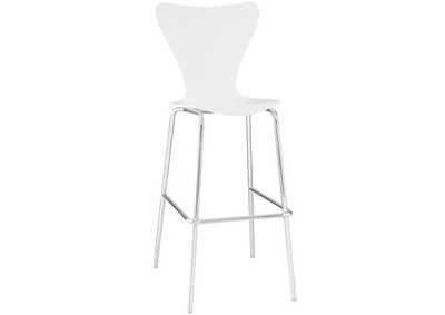 Image for White Ernie Wood Bar Stool
