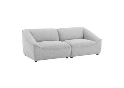 Image for Light Gray Comprise 2-Piece Loveseat