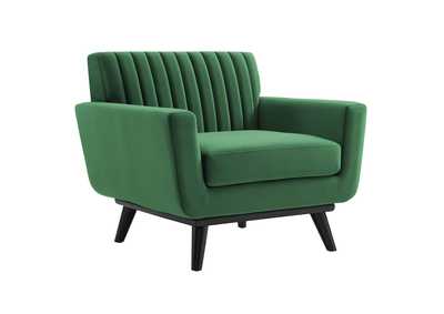 Image for Engage Channel Tufted Performance Velvet Armchair