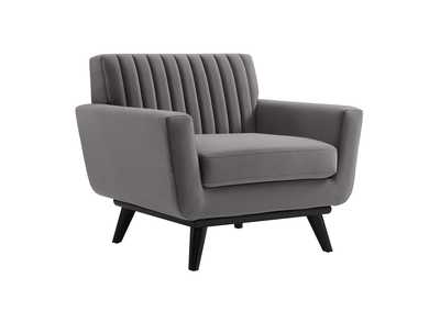 Image for Engage Channel Tufted Performance Velvet Armchair
