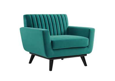 Image for Engage Channel Tufted Performance Velvet Armchair