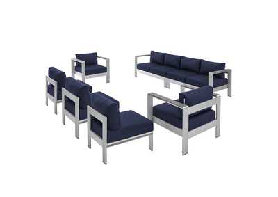 Image for Silver Navy Shore Sunbrella