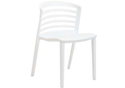 Image for White Curvy Dining Side Chair