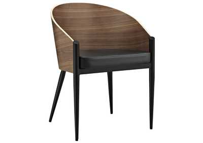 Image for Walnut Cooper Dining Wood Arm Dining Chair
