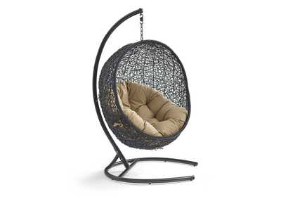 Image for Mocha Encase Swing Outdoor Patio Lounge Chair