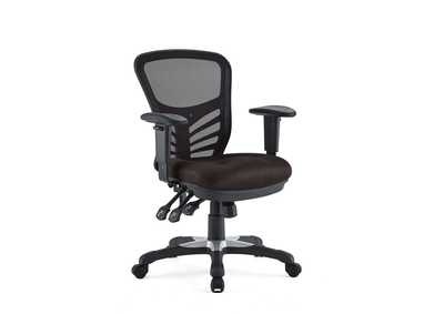 Image for Brown Articulate Mesh Office Chair