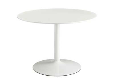 Image for White Revolve Round Wood Dining Table
