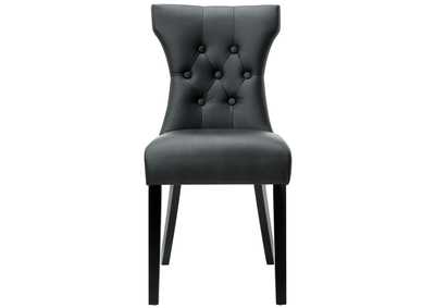 Image for Black Silhouette Dining Vinyl Side Chair