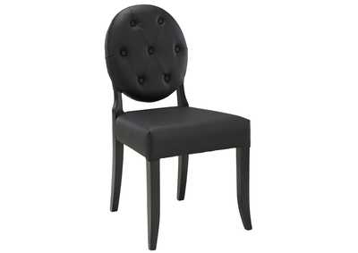 Image for Black Button Dining Vinyl Side Chair