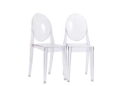 Image for Clear Casper Dining Chairs [Set of 2]