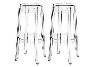 Image for Clear Casper Bar Stool [Set of 2]